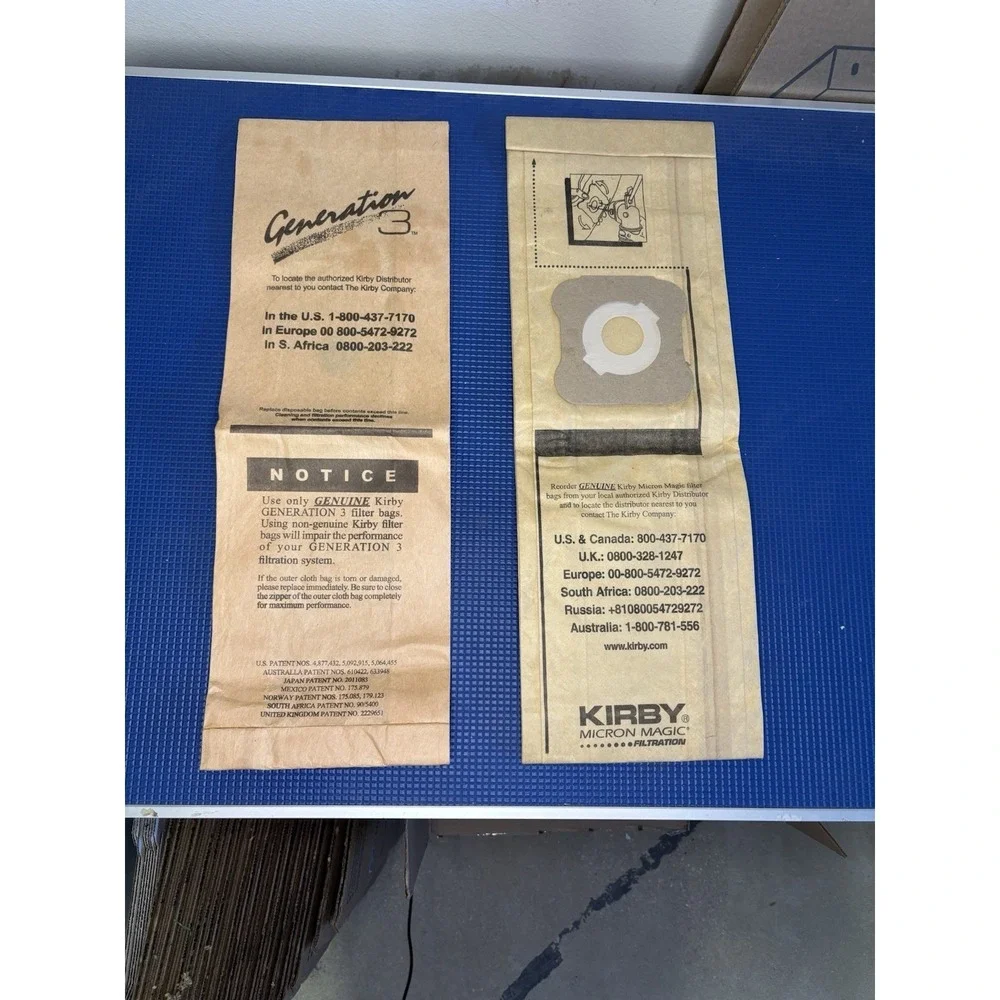 Genuine Kirby Generation 3 Micron Magic Vacuum Filter Bags 2 Pack OEM USA NOS